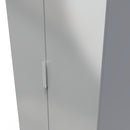 Paris Ready Assembled Wardrobe with 2 Doors  - Uniform Matt & Dusk Grey