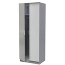 Paris Ready Assembled Wardrobe with 2 Doors  - Uniform Matt & Dusk Grey