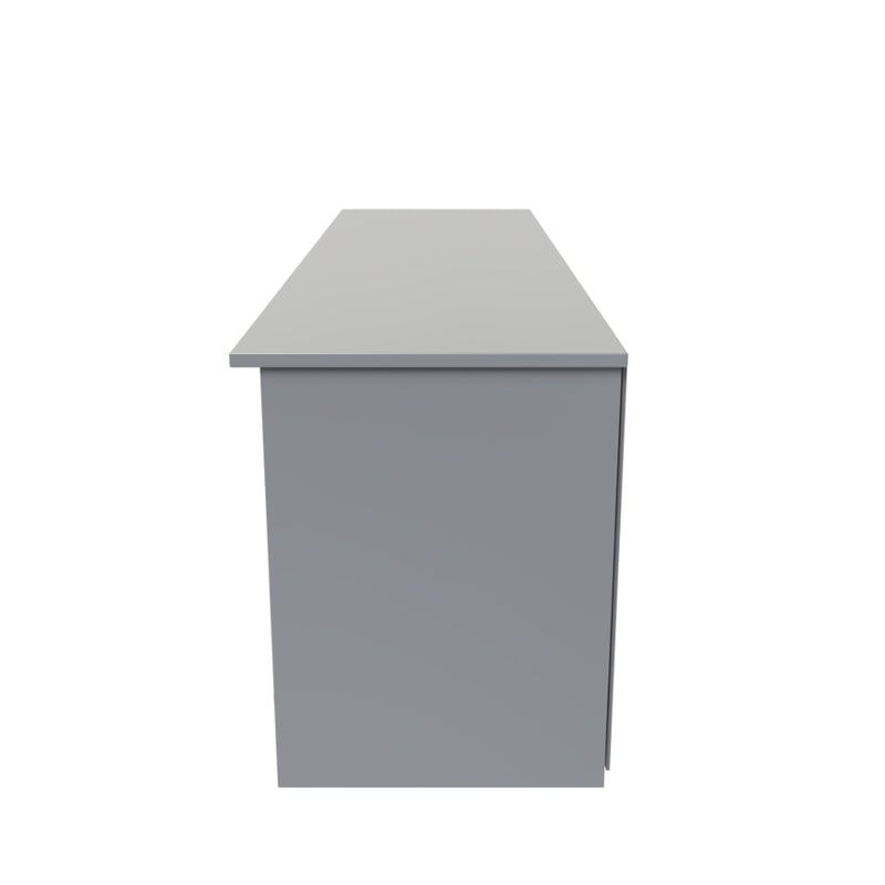 Wellington Ready Assembled TV Unit with 1 Drawer Wide  - Uniform Matt & Dusk Grey