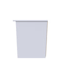 Paris Ready Assembled TV Unit with 1 Drawer  - White Matt & White