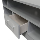 Wellington Ready Assembled TV Unit with 1 Drawer  - Uniform Matt & Dusk Grey