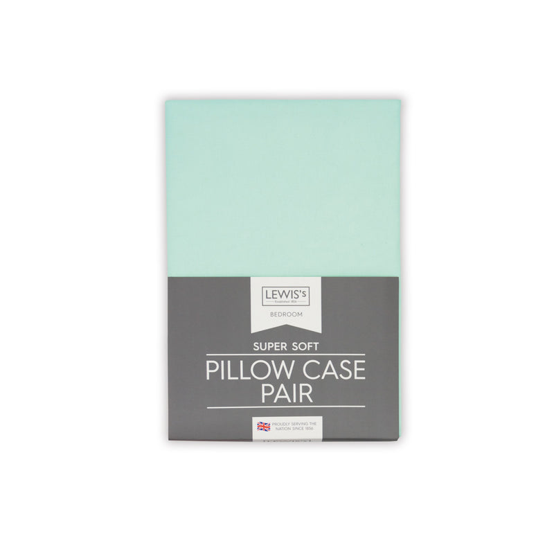 Lewis's Microfibre Sheet Range - Spa Blue