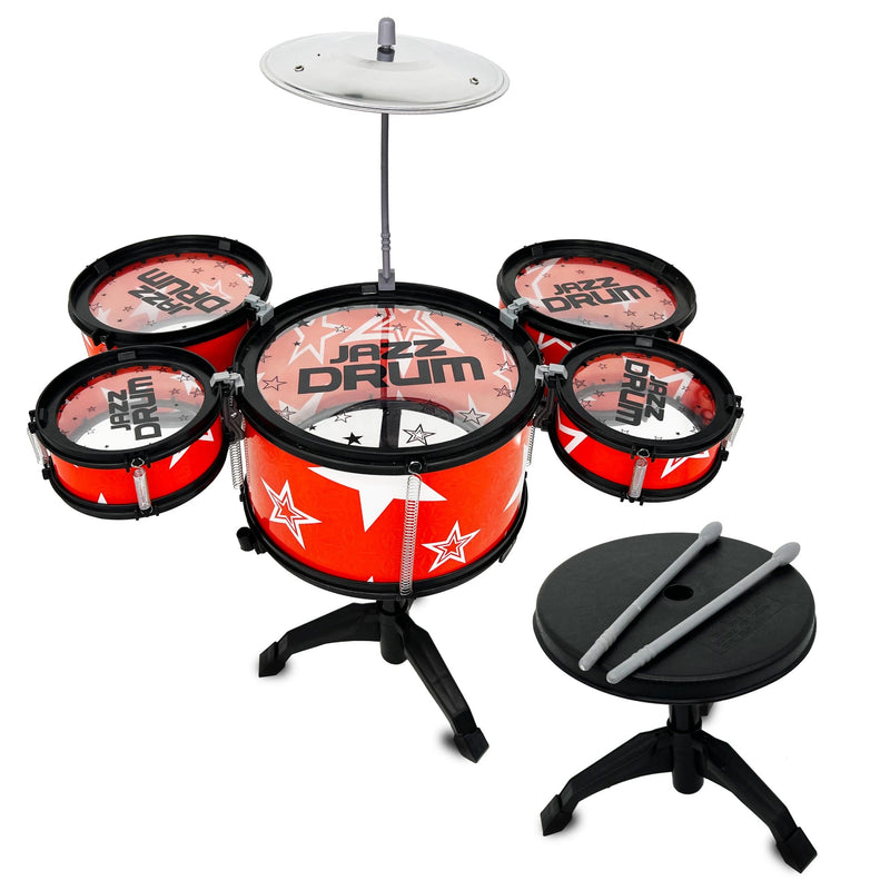 Jazz Drum Kids Drum Set - Red