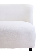 Montreal Ivory Boucle Effect Armless Lounge Chair