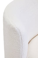 Montreal Ivory Boucle Effect Armless Lounge Chair