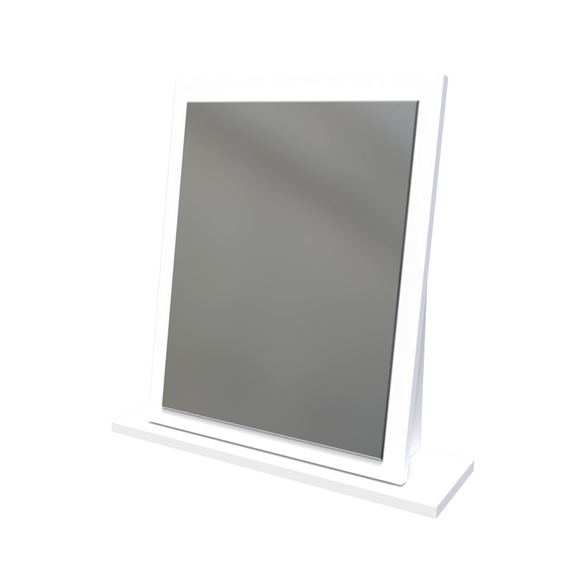 Glitz  Dressing Table Mirror  - White Matt