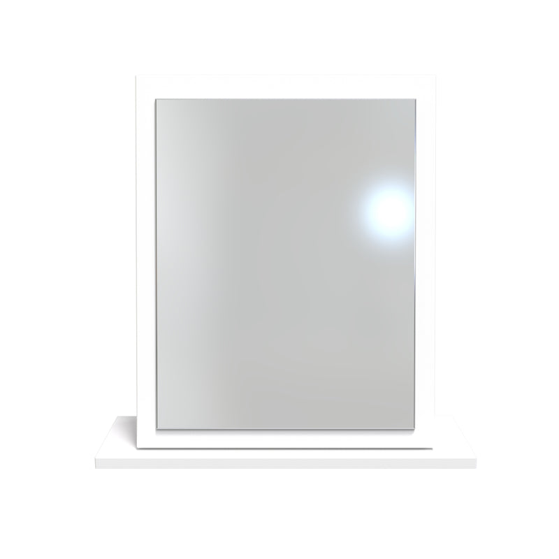 Glitz  Dressing Table Mirror  - White Matt