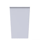 Porto Ready Assembled Bedside Table with 3 Drawers  - White Matt