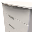 Cairo Ready Assembled Chest of Drawers with 5 Drawers  - Kashmir Gloss & Kashmir