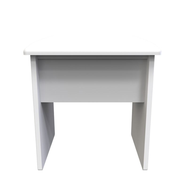 Dakar Ready Assembled Dressing Table Stool  - Signature White