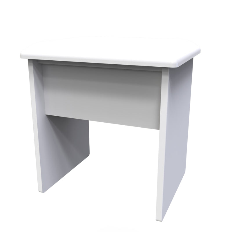 Dakar Ready Assembled Dressing Table Stool  - Signature White