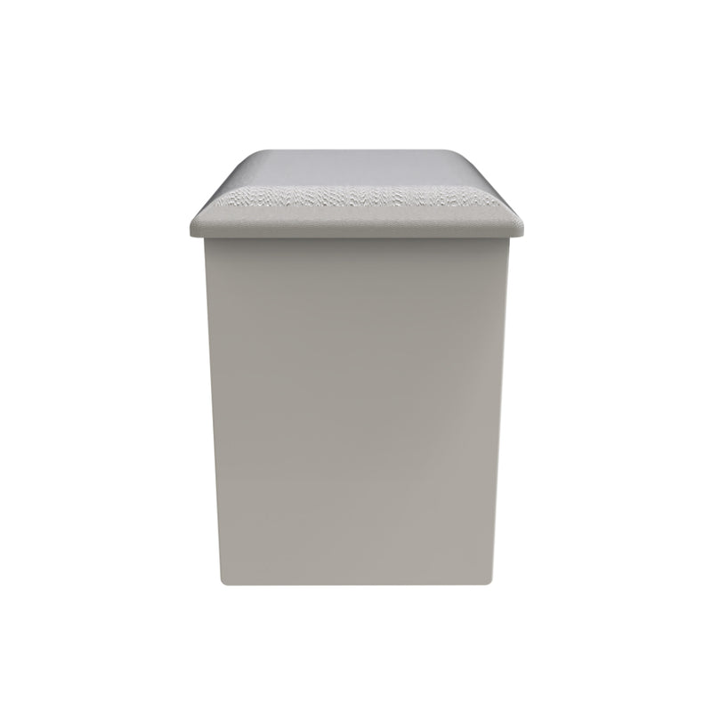 Paris Ready Assembled Dressing Table Stool  - White Matt