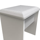 Paris Ready Assembled Dressing Table Stool  - White Matt