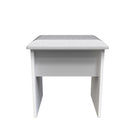 Paris Ready Assembled Dressing Table Stool  - White Matt
