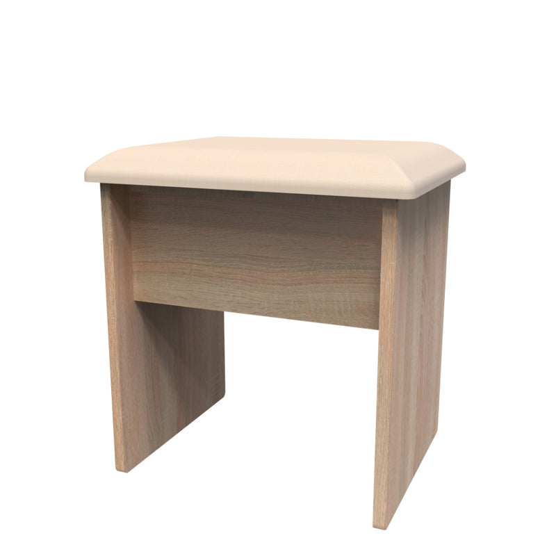 Sofia Ready Assembled Dressing Table Stool  - Bardolino Oak