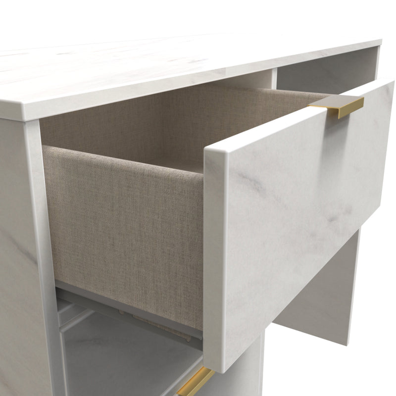 Harare Ready Assembled Dressing Table with 4 Drawers  - Marble