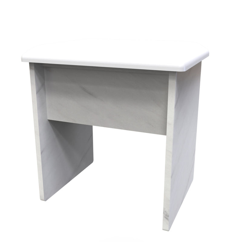 Harare Ready Assembled Dressing Table Stool  - Marble