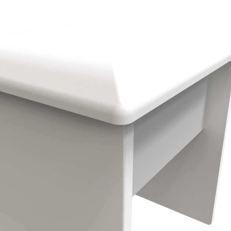 Helsinki Ready Assembled Dressing Table Stool  - White Matt