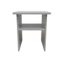 Paris Ready Assembled Lamp Table  - Uniform Gloss & Dusk Grey