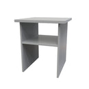 Paris Ready Assembled Lamp Table  - Uniform Gloss & Dusk Grey