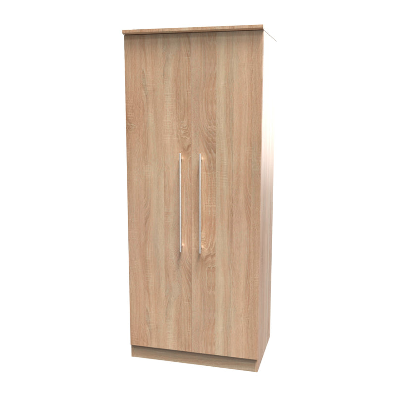 Sofia Ready Assembled Wardrobe with 2 Doors  - Bardolino Oak