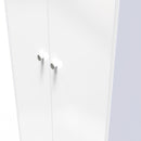 Porto Ready Assembled Wardrobe with 2 Doors  - White Matt