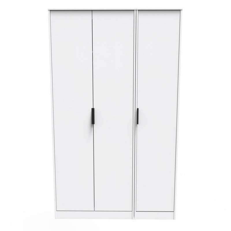 Havana Ready Assembled Wardrobe with 3 Doors  - White Matt