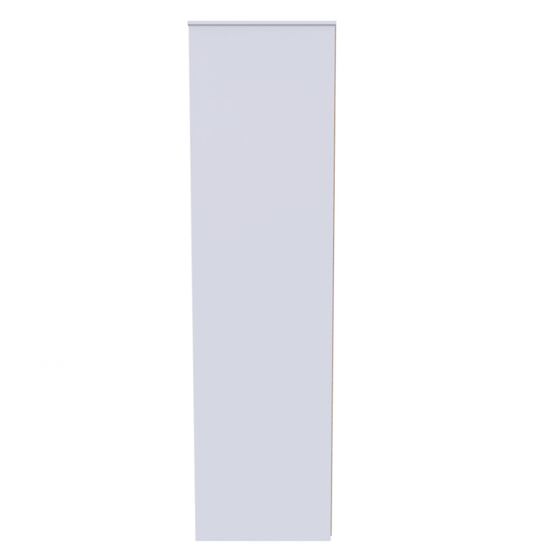 Porto Ready Assembled Wardrobe with Triple Mirror  - White Matt