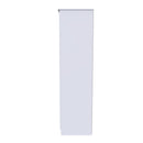 Paris Ready Assembled Wardrobe with Triple Mirror  -  White