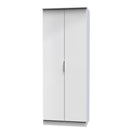 Paris Ready Assembled Wardrobe with 2 Doors  - White Matt