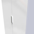 Paris Ready Assembled Wardrobe with 2 Doors  - White Matt