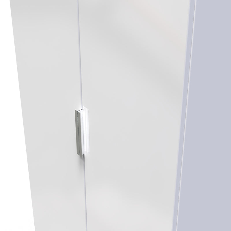 Paris Ready Assembled Wardrobe with 2 Doors  - White Matt