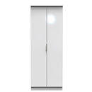 Paris Ready Assembled Wardrobe with 2 Doors  - White Matt