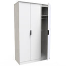 Helsinki Ready Assembled Wardrobe with 3 Doors  - White Matt