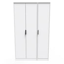 Helsinki Ready Assembled Wardrobe with 3 Doors  - White Matt