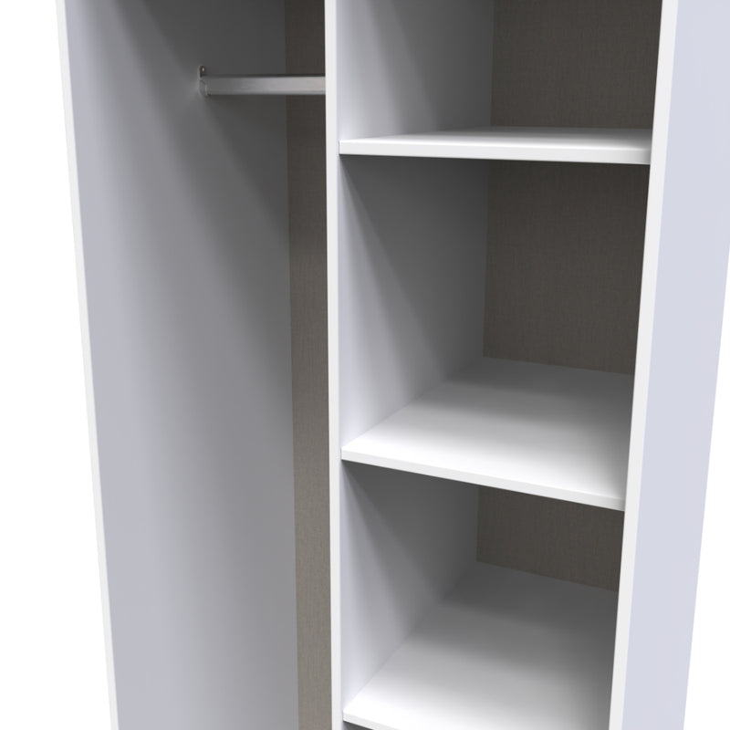 Havana Ready Assembled Open Wardrobe  - White Matt