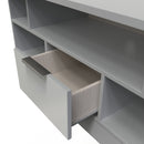 Paris Ready Assembled TV Unit with 1 Drawer  - Uniform Matt Dusk Grey