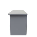 Paris Ready Assembled TV Unit with 1 Drawer  - Uniform Matt Dusk Grey