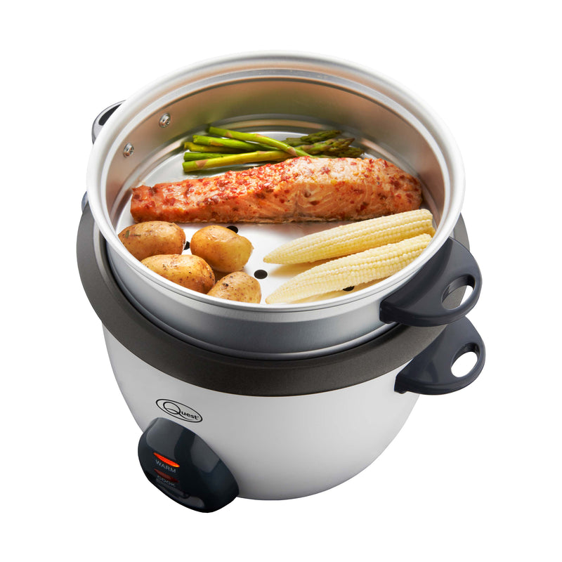 Quest Rice Cooker & Steamer 1.5L - Silver