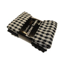 Kooks Kitchen Tea Towels Pack of 4 Rosebury Check - Black