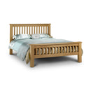 Harlow Super King Bed 6ft 1.8m With High Foot - Light Oak