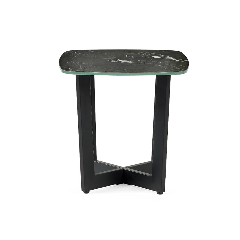 Olympus Lamp Table 45cm - Black Marble