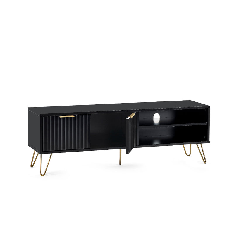 Murano TV Unit 1.5m - Matt Black