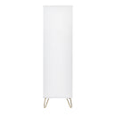 Murano Wardrobe With 2 Doors & 1 Drawers - Matt White