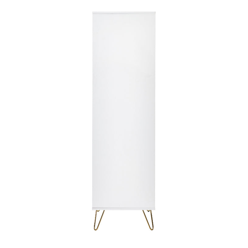 Murano Wardrobe With 2 Doors & 1 Drawers - Matt White