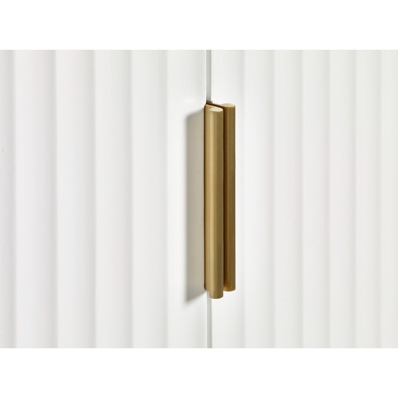 Murano Wardrobe With 2 Doors & 1 Drawers - Matt White