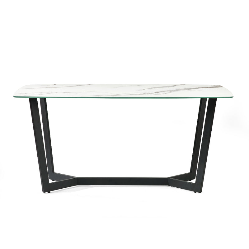 Olympus Dining Table 1.6m - White Marble