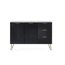 Murano Large Sideboard 1.2m - Matt Black