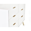 Murano Chest of Drawers with 6 Drawers - Matt White