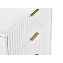 Murano Chest Of Drawers With 5 Drawers 1.2m - Matt White